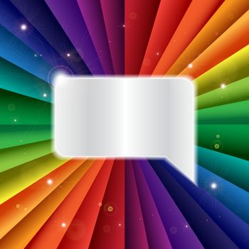 Bright vector rainbow celebration holiday banner, vector background