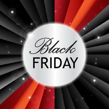 Black Friday Sale Trendy Banner. Shopping Promo. Vector