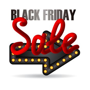 Black Friday Sale Trendy Banner. Shopping Promo. Vector