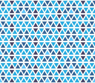 Seamless triangle geometric pattern. Retro ornament for textile and print. Vector