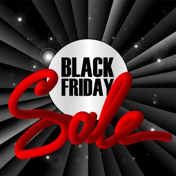 Black Friday Sale Trendy Banner. Shopping Promo. Vector