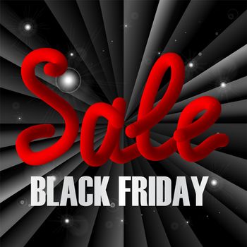 Black Friday Sale Trendy Banner. Shopping Promo. Vector