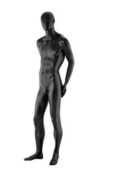 Gloss color mannequin male isolated on white background