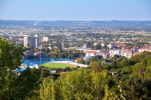 City Panorama of Jagodina is a city and the administrative center of the Pomoravlje District in Šumadija, Central Serbia