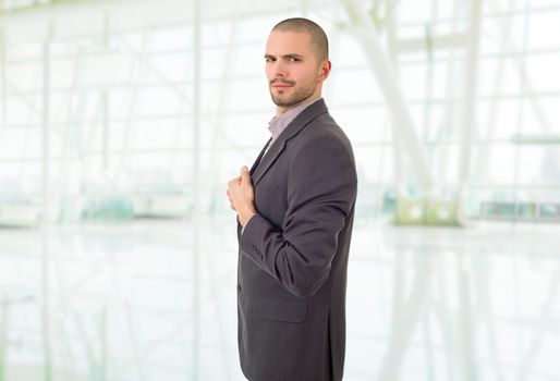 happy business man portrait at the office