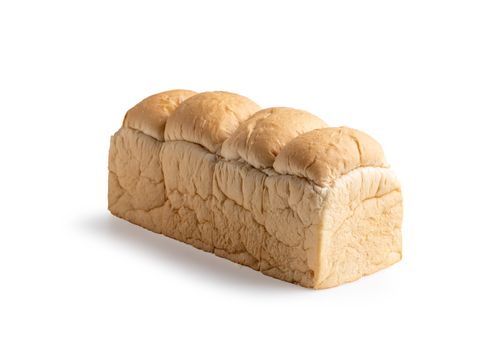 Fresh bread isolated on a white background with a cutting path