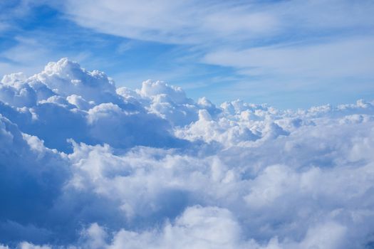 Clouds view from the airplane