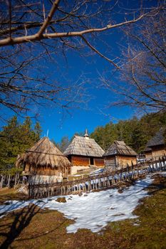 Authentic serbian village Sirogojno, mountain Zlatibor, Serbia
