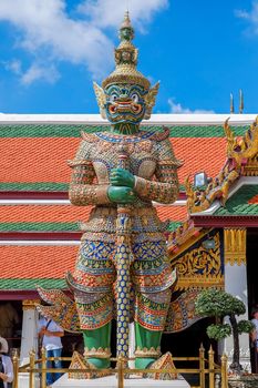 Green Giant in Thailand on Blue sky