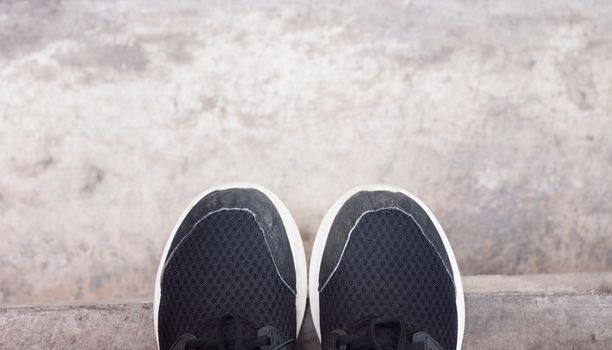 Top view of casual shoe, stock photo