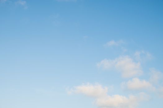 Blue sky with tiny clouds background,  Clearing day.