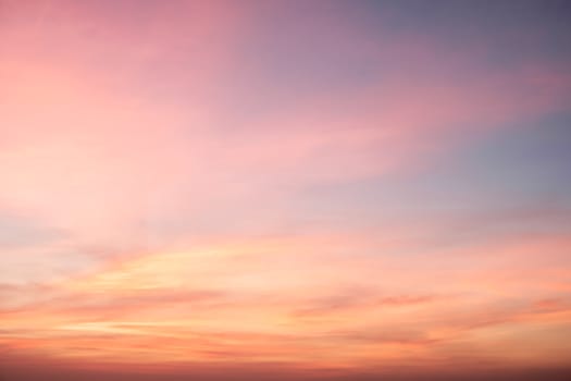 Sky in the pink, blue  and purple colors sky at sunset.