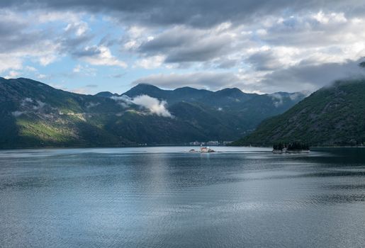 Ostrvo or Island of Flowers in the Gulf of Kotor in Montenegro