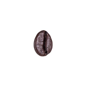 coffee beans isolated in white background.