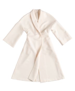 classic women's coat on white background