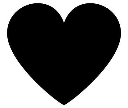 Heart icon on white background. Heart icon eps10. Heart sign vector, heart, icon, black heart vector.  Heart icon for your web site design, logo, app, UI.