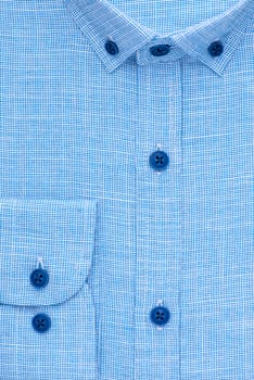 shirt, detailed close-up collar and cuff, top view