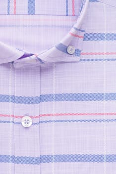 shirt, detailed close-up collar and button, top view