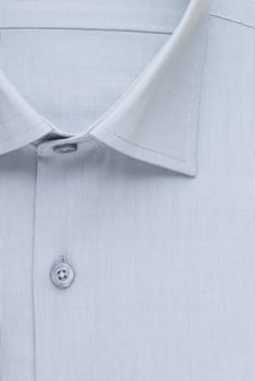 shirt, detailed close-up collar and button, top view