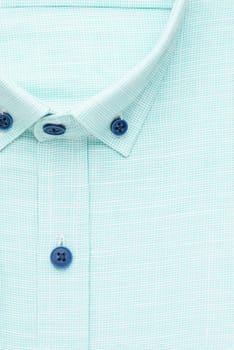 shirt, detailed close-up collar and button, top view