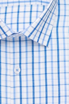 shirt, detailed close-up collar and button, top view