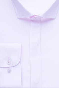 shirt, detailed close-up collar and cuff, top view