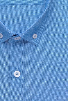 shirt, detailed close-up collar and button, top view