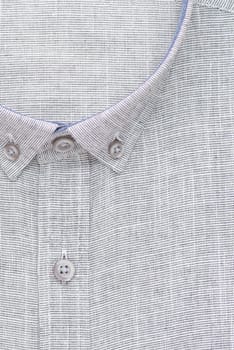 shirt, detailed close-up collar and button, top view