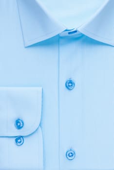 shirt, detailed close-up collar and cuff, top view