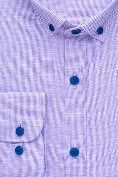 shirt, detailed close-up collar and cuff, top view