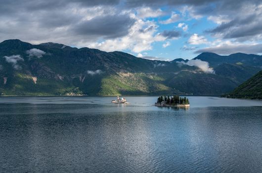 Ostrvo or Island of Flowers in the Gulf of Kotor in Montenegro