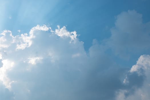 Blue sky with white clouds blackground.