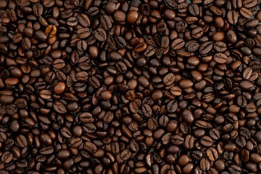 roasted coffee beans background.