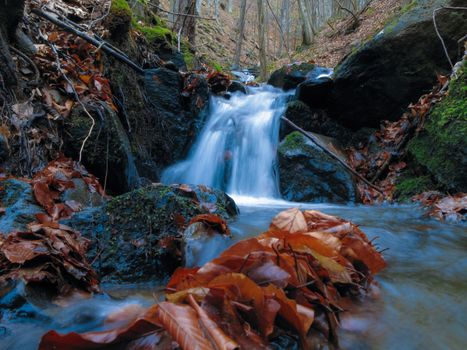 Small Waterfall in deep forest