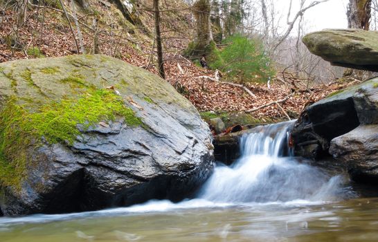 Small Waterfall in deep forest