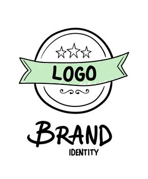Digitally generated Brand identity concept vector