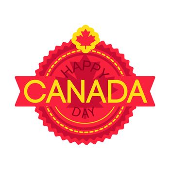 Happy Canada Day Celebration Banner. 1st July Holiday. Vector