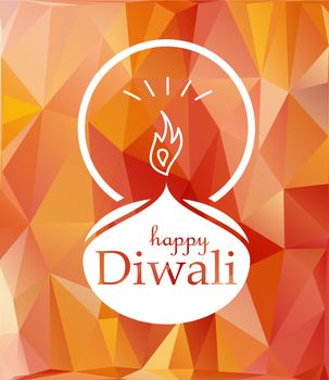 Bright Stylish Colorful Happy Diwali Celebration Banner with Fire. Vector