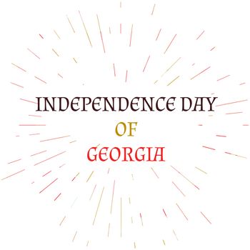 Independence Day of Georgia Celebration Banner. Vector