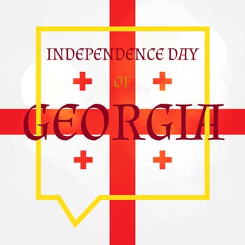 Independence Day of Georgia Celebration Banner. Vector