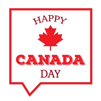 Happy Canada Day Celebration Banner. 1st Jule Holiday. Vector