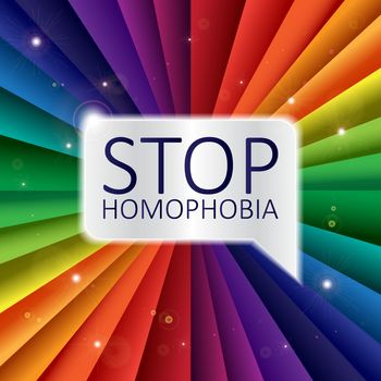 Got Pride Banner With Rainbow Colorful Theme. Stop Homophobia. Vector