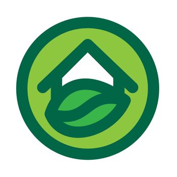 Eco House Template. Ecology symbol. Nature ecology logotype. Green eco logo. Vector design ecology elements