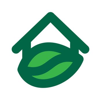 Eco House Template. Ecology symbol. Nature ecology logotype. Green eco logo. Vector design ecology elements