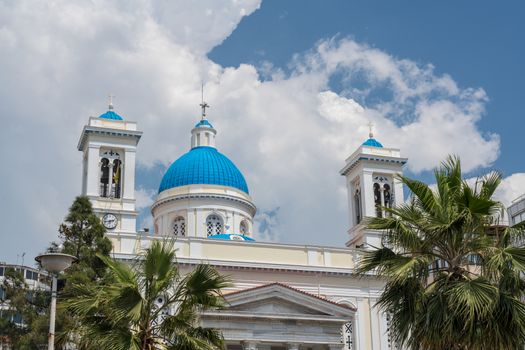 Roof of the Greek Orthodox church of St Nicholas in Piraeus