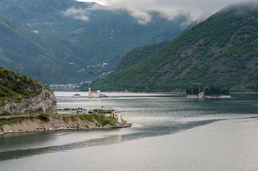 Ostrvo or Island of Flowers in the Gulf of Kotor in Montenegro