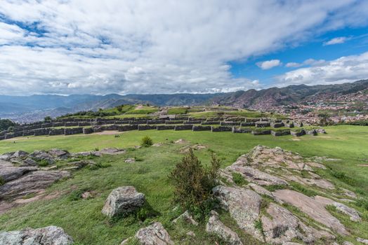 Saksaywaman, Inca ruins in Cusco, Peru. Hight quality photo