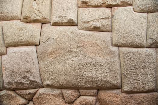 Inca Stone of 12 Angles in Cuzco Peru.