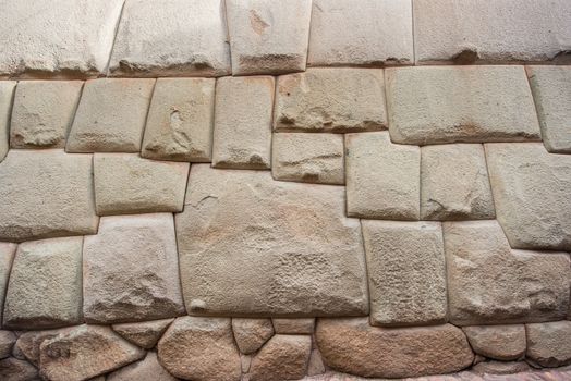 Inca Stone of 12 Angles in Cuzco Peru.