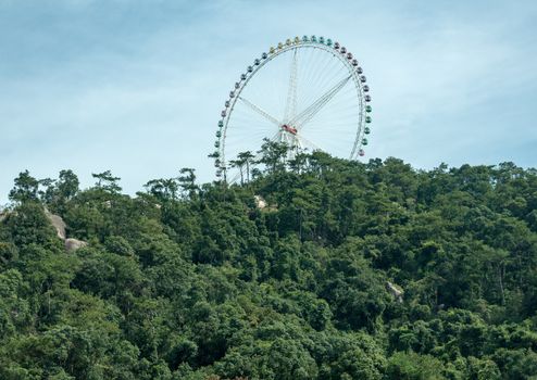New theme park called Happy World at Tianzhu Mountain near Xiamen, China